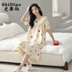 史蒂珀（ShiDipo）睡裙夏季女款2025新款純棉甜美法式公主風(fēng)夏款短袖家居服仙女睡衣 LYH23021女 M
