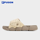 FILA FUSION斐樂(lè)潮牌男鞋七夕禮物送男友潮流拖鞋2023夏沙灘鞋涼拖鞋 暖沙色/本布褐-GG 40