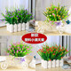 LZJV擺設木質(zhì)柵欄花盆跳蘭菊滿(mǎn)天星仿真花套裝小花車(chē)假花裝飾花藝 16cm木質(zhì)柵欄白+滿(mǎn)天星紫色
