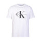 Calvin Klein 卡爾文·克萊恩 CK T恤男 短袖男款夏款休閑圓領(lǐng)上衣打底衫 白色 （JDBS） M （建議70-80kg）