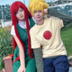 尚翰火伙影忍者cos服全套玖辛奈cos忍者漩渦cosplay二次元動漫周邊 鳴人媽媽C服 S