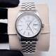 勞力士（ROLEX）【二手99新】勞力士（ROLEX）日志型16014自動(dòng)機械表男表日期顯示外圈后鑲鉆男士二手奢侈品腕表 36MM表徑白盤(pán)條釘