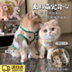 LISM貓咪衣服夏季貓衣服防掉毛薄款貓背心狗狗衣服小型犬夏季寵物衣服 【綠邊小熊、夏日無袖背心】 L （適合6-9斤寵物）