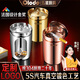 歐樂多（Olodo）德國 加厚304不銹鋼煙灰缸防飛灰?guī)w煙灰缸高端大氣上檔次煙缸 304帶蓋煙灰缸【亮光銀】加厚