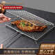 BangLeChef烤魚(yú)網(wǎng)夾316不銹鋼食品級燒烤必備工具夾板網(wǎng)烤魚(yú)夾子304燒烤網(wǎng) 35cm【升級316鋼】烤魚(yú)建議2-3斤