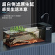 貝初眾魚(yú)缸溪流缸白玻璃魚(yú)缸一體缸自循環(huán)全套生態(tài)魚(yú)缸客廳桌面魚(yú)缸 大號【60*20*20cm】含過(guò)濾套餐 【白魚(yú)缸】 【側濾溪流生態(tài)缸】