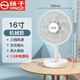 揚子家用桌面臺式電風(fēng)扇大風(fēng)力大風(fēng)量輕音省電臺扇宿舍書(shū)桌辦公室風(fēng)扇定時(shí)遙控搖頭風(fēng)扇 16寸機械款
