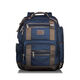 彈道尼龍男士雙肩包大容量商務(wù)旅行背包休閑復古書(shū)包 寶藍色/222382