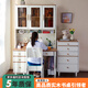 歌里圖歌里圖全實木書桌帶書架組合書柜一體兒童房學生女孩電腦桌寫字臺 1.2米書桌書柜 【書桌五抽】