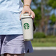 星巴克杯子雙飲口水杯不銹鋼保溫杯吸管杯美式咖啡杯禮盒禮物伴手禮 520ml白金女神