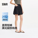 森馬（Semir）牛仔褲女遮胯顯瘦涼感直筒褲2025夏顯腿長短褲ins潮109325122002