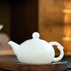 鈺銓龍門 白瓷茶壺 中國(guó)白羊脂玉瓷素?zé)魇丶兪止ぬ沾筛叨伺莶鑹囟Y盒裝 羊脂玉瓷飛揚(yáng)壺（約270ml)