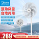 美的（Midea）落地扇家用立式遙控節能定時(shí)搖頭強風(fēng)升降電風(fēng)扇（線(xiàn)下同款） FSA40SWN白色25新款