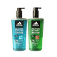 阿迪達斯（adidas）Adidas阿迪達斯男士三合一沐浴600ml大瓶裝洗發(fā)潔面沐浴清爽留香 三合一冰點(diǎn)沐浴600ml+源動(dòng)