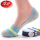 浪莎短襪男夏季薄款隱形不掉跟低幫純棉男襪夏天淺口浪莎男士船襪 六色各一 均碼