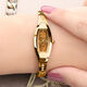 女士手表新款時(shí)尚小眾輕奢精致小巧酒桶形腕表高檔防水女款石英表 3833金色 送表盒+調表器