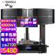 山水（SANSUI）PK12大功率包房家庭KTV專業K歌音箱舞臺卡拉OK演出酒吧清吧點歌機FK101音響家庭影院低音炮 黑FK101五喇叭+功放+U段麥+3T