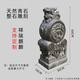 泛慕石雕門(mén)墩抱鼓石一對家用門(mén)口石獅子麒麟貔貅青石仿古做舊石鼓石墩 麒麟門(mén)墩高60一對