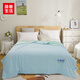 簡(jiǎn)單生活特惠小冰被親膚夏涼軟糯絲滑涼爽冰絲被空調被可水洗學(xué)生單雙人 特惠小冰被（6405）藍 200cm*230cm