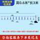 順天下市政馬路交通安全防護欄公路道路護欄鋅鋼隔離欄京式馬路防撞圍欄 加厚款市政護欄60cm高*3米長(cháng)
