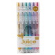 日本10EF筆JUICE系列多彩色中性水筆 按動(dòng)水筆 6色 12色套裝 選 0.5mm 金屬色 6色套裝