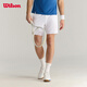 威爾勝（Wilson）官方夏季男士TOURNAMENT運動(dòng)梭織網(wǎng)球褲7寸運動(dòng)短褲 WM00299411WTA-亮白色 L /180/88A