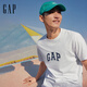 GAP男女裝2025春季新款純棉字母logo短袖T恤常規上衣美版570044 白色 M 美碼 L亞洲碼180/96A 【偏小，建議選大一碼】