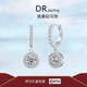 DR. DARLING莫桑鉆石公主圓包耳環(huán)女耳墜簡約百搭高級氣質(zhì)時尚耳飾品生日禮物 公主圓包耳環(huán)1克拉一對