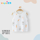優(yōu)奇寶寶背心上衣夏季薄款嬰兒夏裝t恤純棉紗布衣服夏天女無(wú)袖小背心