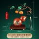 金福喜銅福祿葫蘆擺件柿柿如意金屬枝葉雙柿掛飾中式家居裝飾工藝禮品 BJ1324C-福祿生財事事如意禮盒裝
