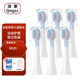清奢適配Saky pro舒客舒克寶貝B32s兒童電動牙刷頭B32S/T21舒克貝塔限定款通用適配索納斯SN201兒童款 6支 B32S藍色