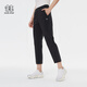 KOLON SPORT/可隆戶(hù)外梭織褲 女士透濕UPF50+接觸涼感8分褲 LKLP5MN106-BK 黑色 L 170/78A