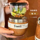 SWELL保溫飯盒上班族保溫桶可燜燒微波保溫碗不銹鋼餐盒超級保溫便當盒 【熱銷】柚木636ml-含內(nèi)膽