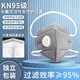 n95頭戴式防塵口罩帶呼吸閥防工業(yè)粉塵打磨高效防灰塵霧霾活性炭防塵口罩 灰色頭戴單閥*25只【7層+獨立裝+海綿條】