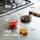 霜山玻璃碗三件套家用鳥(niǎo)嘴料理碗套裝烘焙拌沙拉調料碗微波爐可用 【3件套】170ml+320ml+630ml