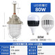 祎琳（yilin）國(guó)標(biāo)LED防爆燈工廠房車間照明燈燈罩倉庫燈隔爆型燈專用加油站燈 80W高亮球泡-250型防爆燈罩-LED燈泡