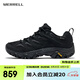 邁樂(lè)（Merrell）運(yùn)動(dòng)戶外鞋靴男女款MOAB 3 SYN GTX防水徒步鞋耐磨防滑減震登山鞋 J500239黑色 男款 41