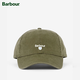 Barbour Cascade男女同款可調節鴨舌帽Logo帽子 橄欖色 均碼 （54-60cm）