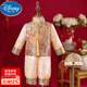 迪士尼（Disney）周歲禮服男寶寶秋冬季新中式嬰兒生日唐裝衣服男童一周歲抓周套裝 2332金色【套裝+帽子】 90