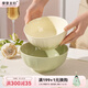 摩登主婦奶油陶瓷飯碗特別好看的家用6英寸泡面碗2025新款大湯碗 【2個(gè)裝奶白+奶綠】6英寸面碗