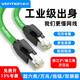 威迅Profinet高柔性拖鏈EtherCAT6A帶雙屏蔽超六類(lèi)萬(wàn)兆10Gbps成品工業(yè)伺服專(zhuān)用低溫耐油帶鎖SFTP網(wǎng)線(xiàn) 超六類(lèi)雙屏蔽抗干擾【8芯超柔+綠色】IBP 1.5米