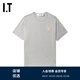 PLAY COMME DES GARCONS CDG IT 2024新款川久保玲情侶愛心logo裝飾短袖T恤 GYX/中灰色 L