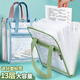 書(shū)芮德國品質(zhì)試卷收納袋透明風(fēng)琴包文件夾豎式文件袋手提13層大容量初中高中生專(zhuān)用科目分類(lèi)袋多格插頁(yè) 升級豎款/有側袋【抹茶綠/送標簽】約可裝400張