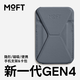 MOFT磁吸手機(jī)支蘋果iPhone15/14/13蘋果ProMax卡包桌面無(wú)線充兼容自拍MagSafe 流光灰（加強(qiáng)版）
