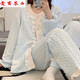 愛(ài)茵慕西秋冬月子服純空氣棉夾層孕婦睡衣產(chǎn)后哺乳套裝冬季保暖家居服 ASY2302#不帶胸墊 3XL碼 (推薦體重155-180斤左右)