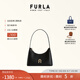 芙拉（FURLA）【禮物】DIAMANTE牛皮迷你女士單肩包腋下包鉆石包高級感 黑色