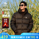 駱駝火山羽絨服情侶短款白鴨絨輕暖面包服城市輕戶(hù)外M13CR07089 幻影黑，男款 XL