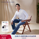 TOMMY HILFIGER【休閑純棉】春夏季男女商務(wù)正裝通勤條紋純色長袖襯衣襯衫外套 【純色繡標(biāo)襯衫】-白色YCI S （推薦：120-135斤）