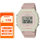 卡西歐（CASIO）手表復(fù)古小方塊防水學(xué)生運(yùn)動電子表男女情侶夜光腕表W-218HC-4A2