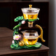 瓷牌茗茶具魚躍龍門玻璃自動茶具套裝懶人泡茶器功夫茶具家用泡茶壺 透明《魚躍龍門》自動泡茶器（無杯）